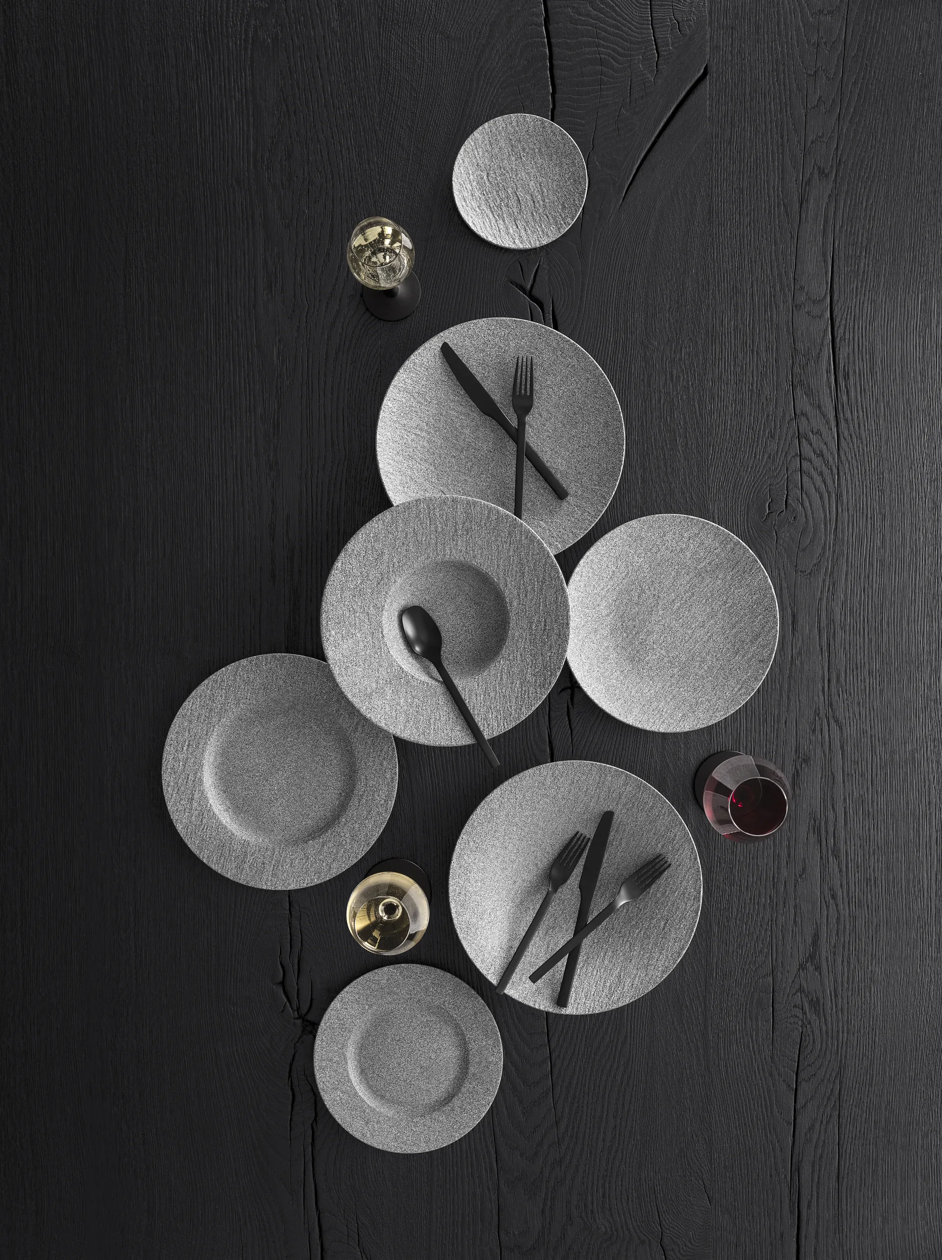 Manufacture Rock bestekset 20-delig, Zwart Villeroy & Boch