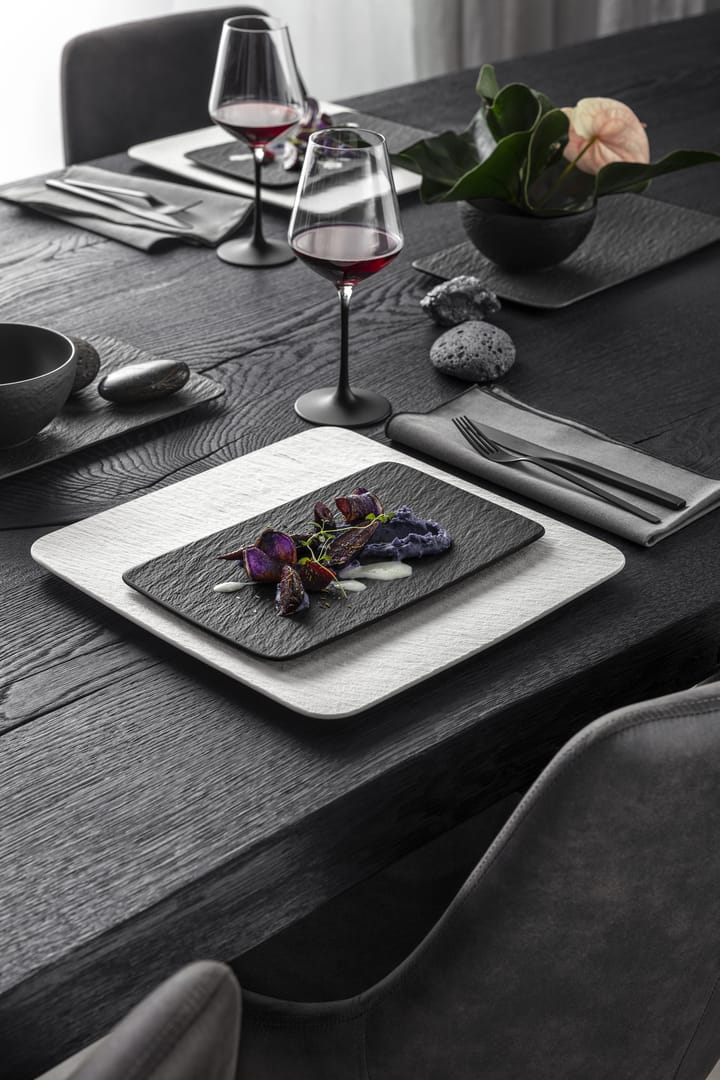 Manufacture Rock bord 17x28 cm, Zwart Villeroy & Boch