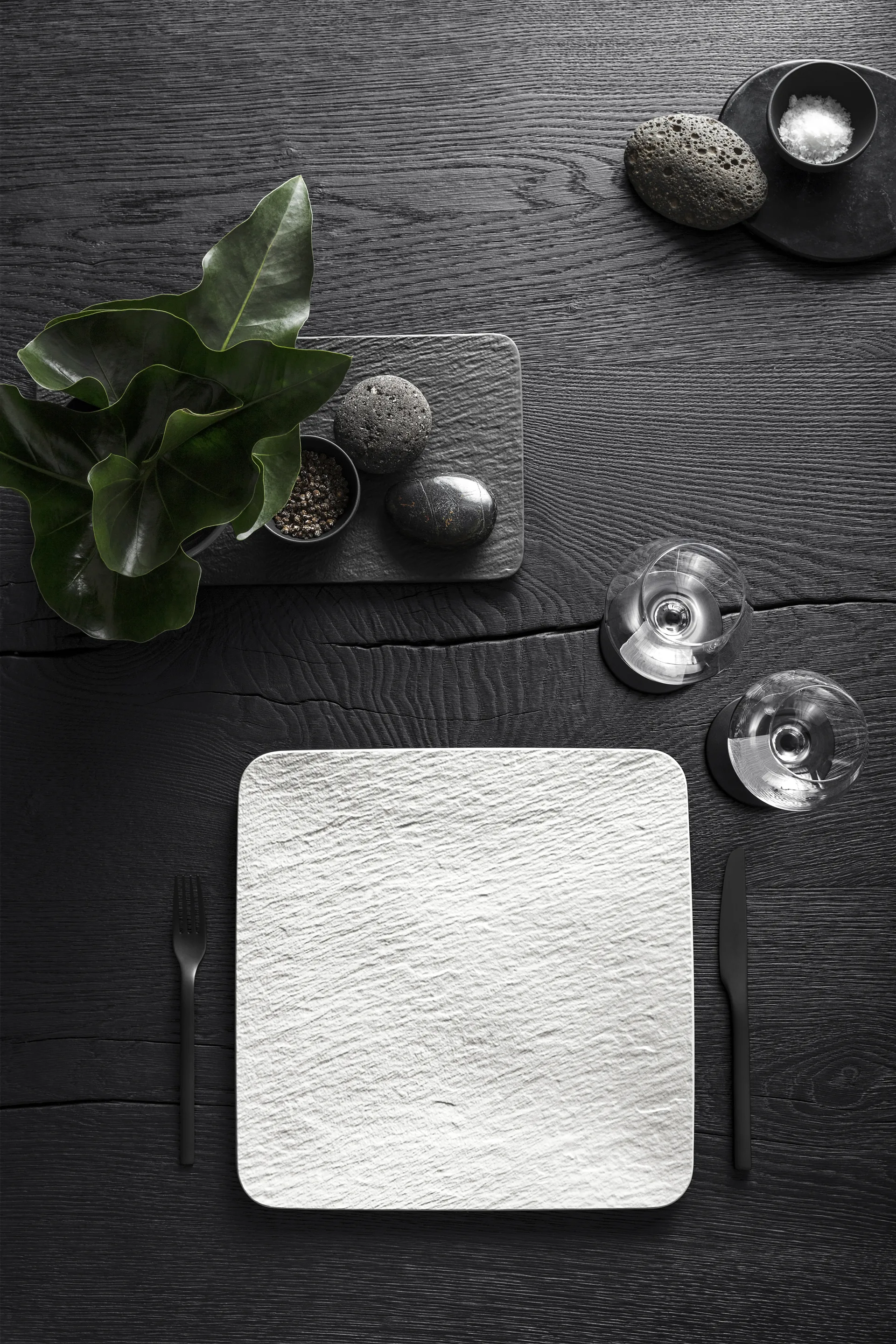 Manufacture Rock bord 32x32 cm, Blanc Villeroy & Boch