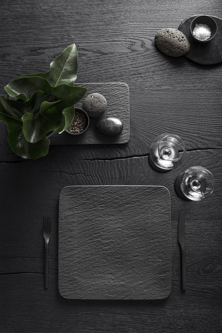 Manufacture Rock bord 32x32 cm, Zwart Villeroy & Boch