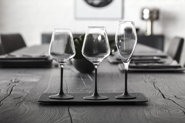 Manufacture Rock champagneglas 26 cl 4-pack, Transparant-zwart Villeroy & Boch