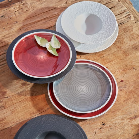 Manufacture Rock diep bord Ø28 cm, Blanc Villeroy & Boch