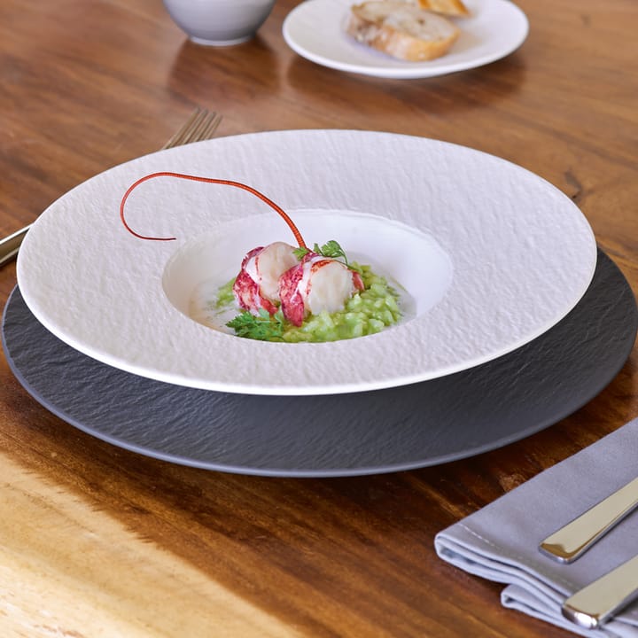 Manufacture Rock diep bord Ø28 cm, Blanc Villeroy & Boch