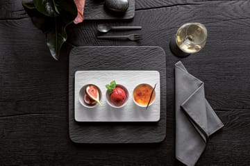 Manufacture Rock dipschaaltje 3 st. met serveerblad - Blanc - Villeroy & Boch