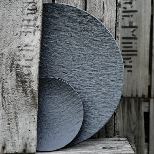 Manufacture Rock Gourmet bord Ø32 cm, zwart Villeroy & Boch
