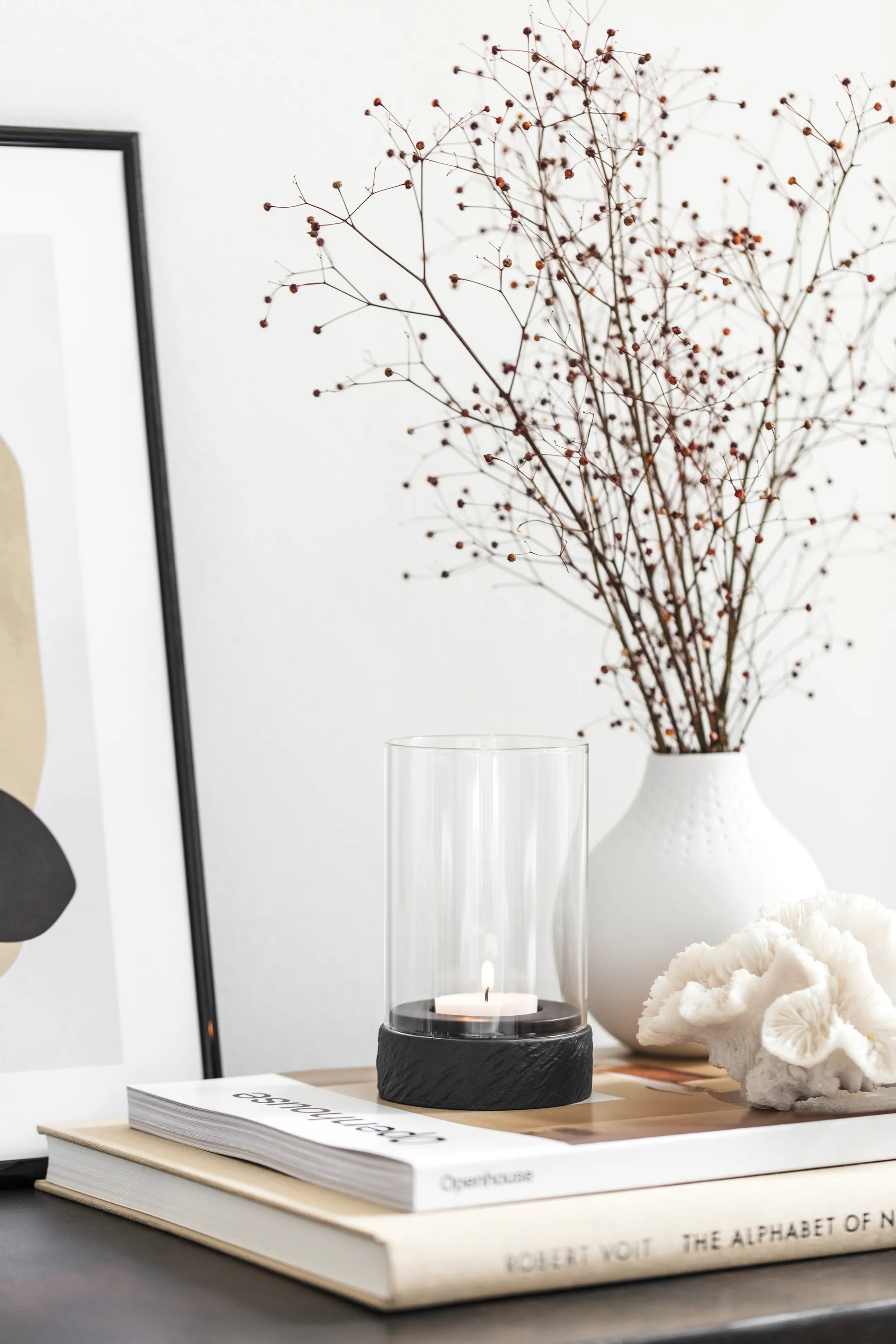 Manufacture Rock Home Hurricane waxinelichtjeshouder S, Zwart Villeroy & Boch