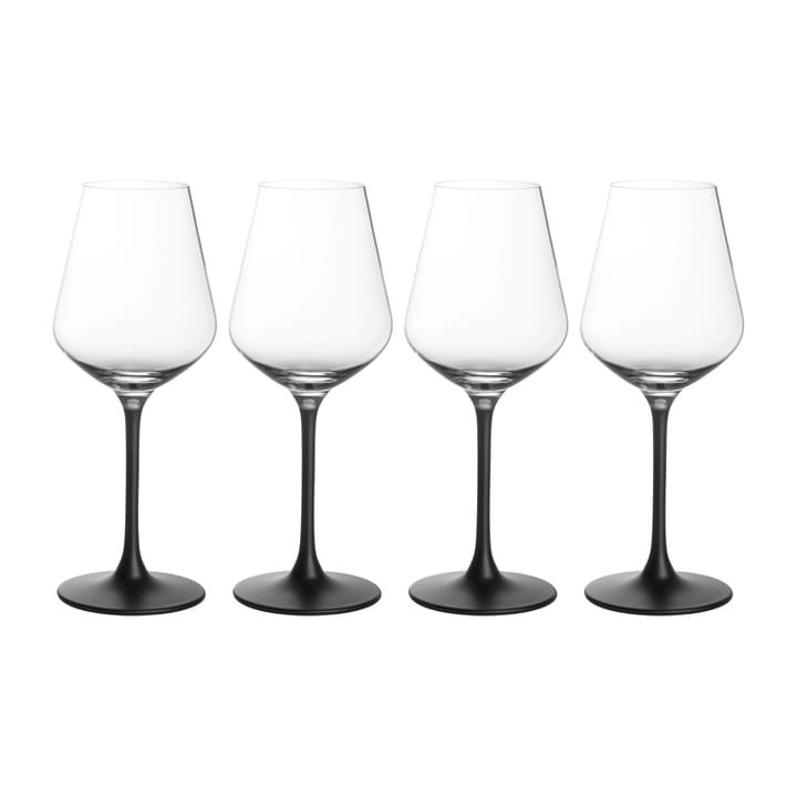 Manufacture Rock rodewijnglas 47 cl 4-pack - Transparant-zwart - Villeroy & Boch