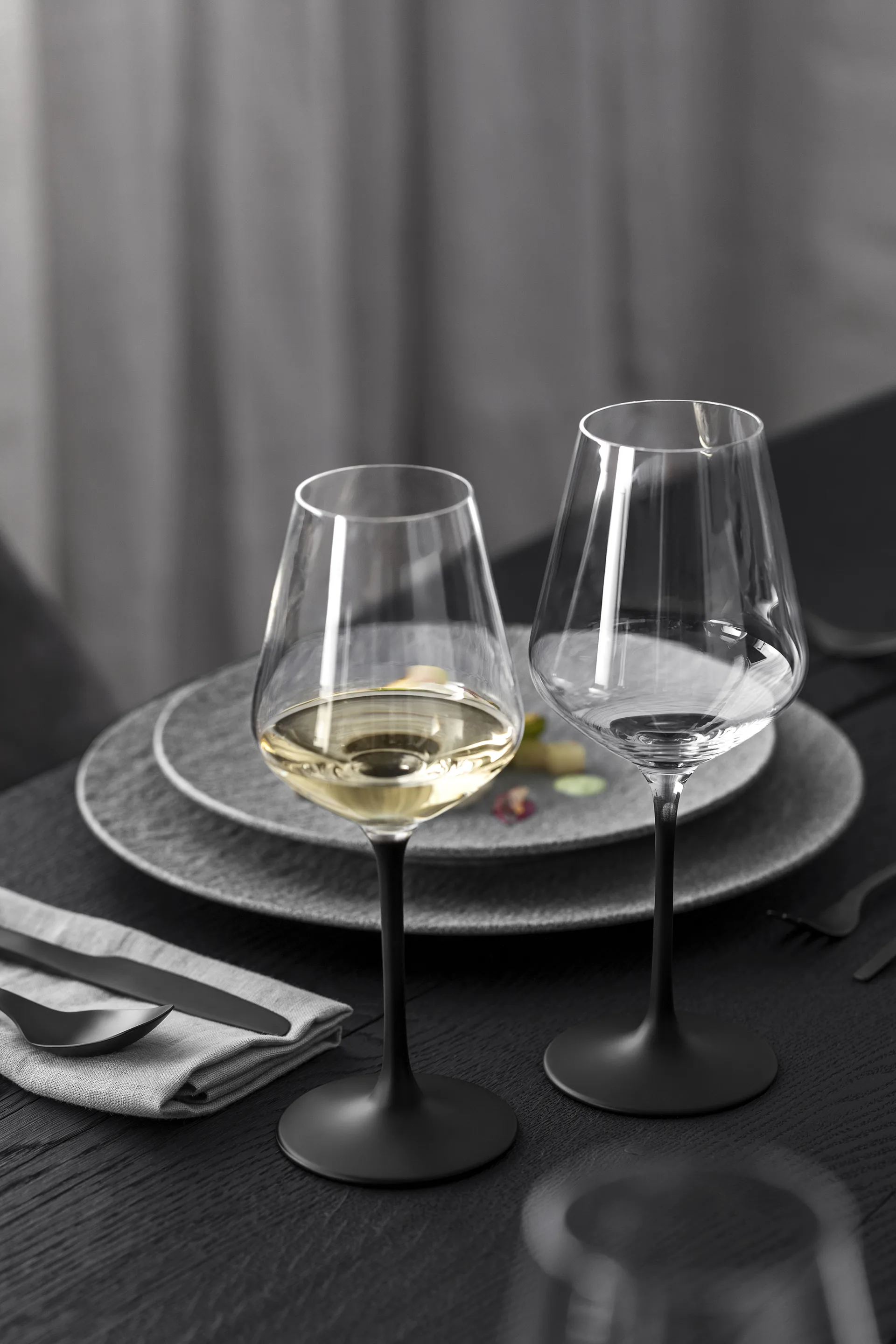 Manufacture Rock rodewijnglas 47 cl 4-pack, Transparant-zwart Villeroy & Boch