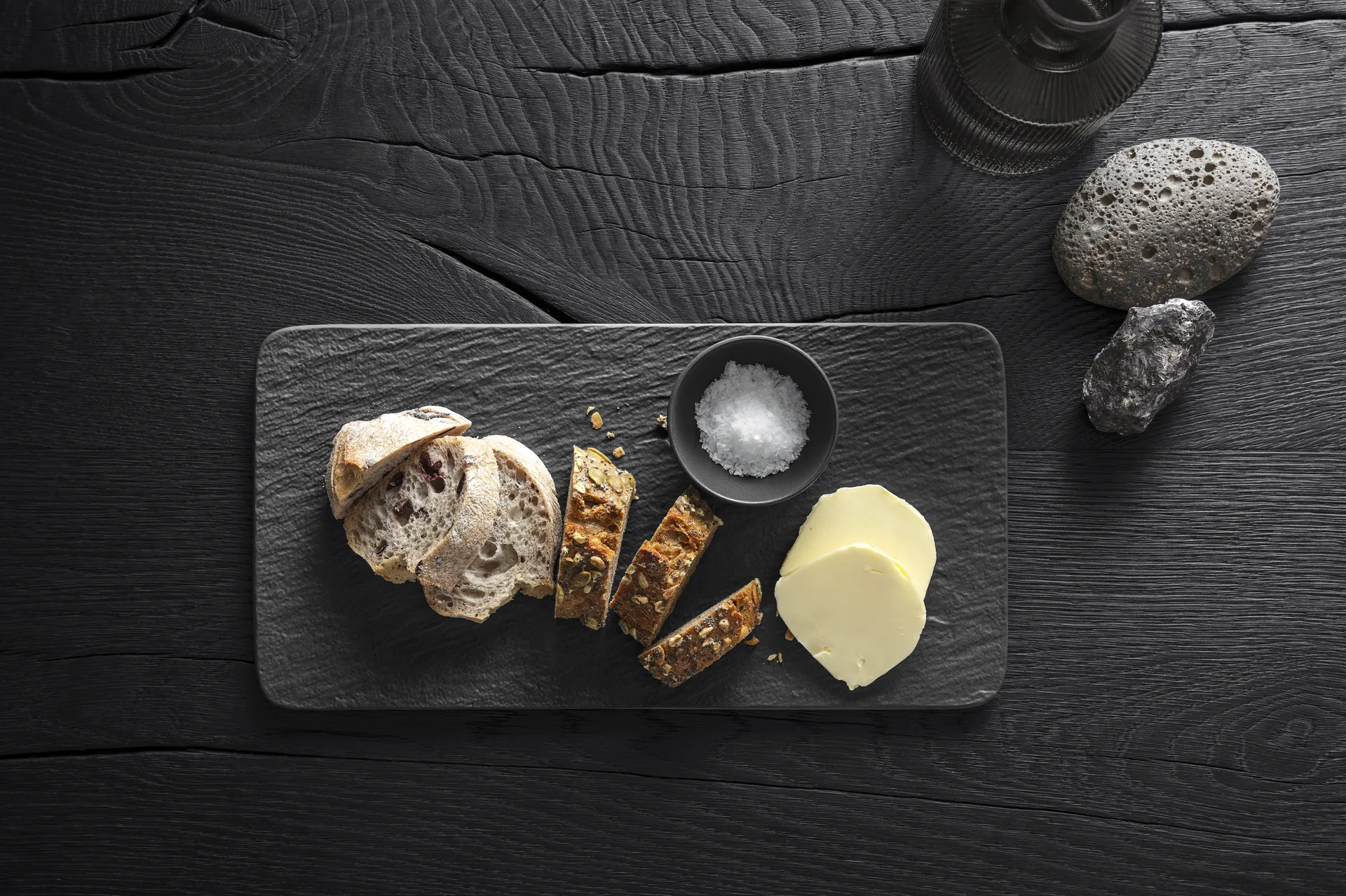 Manufacture Rock serveerschotel 18x35 cm, Zwart Villeroy & Boch