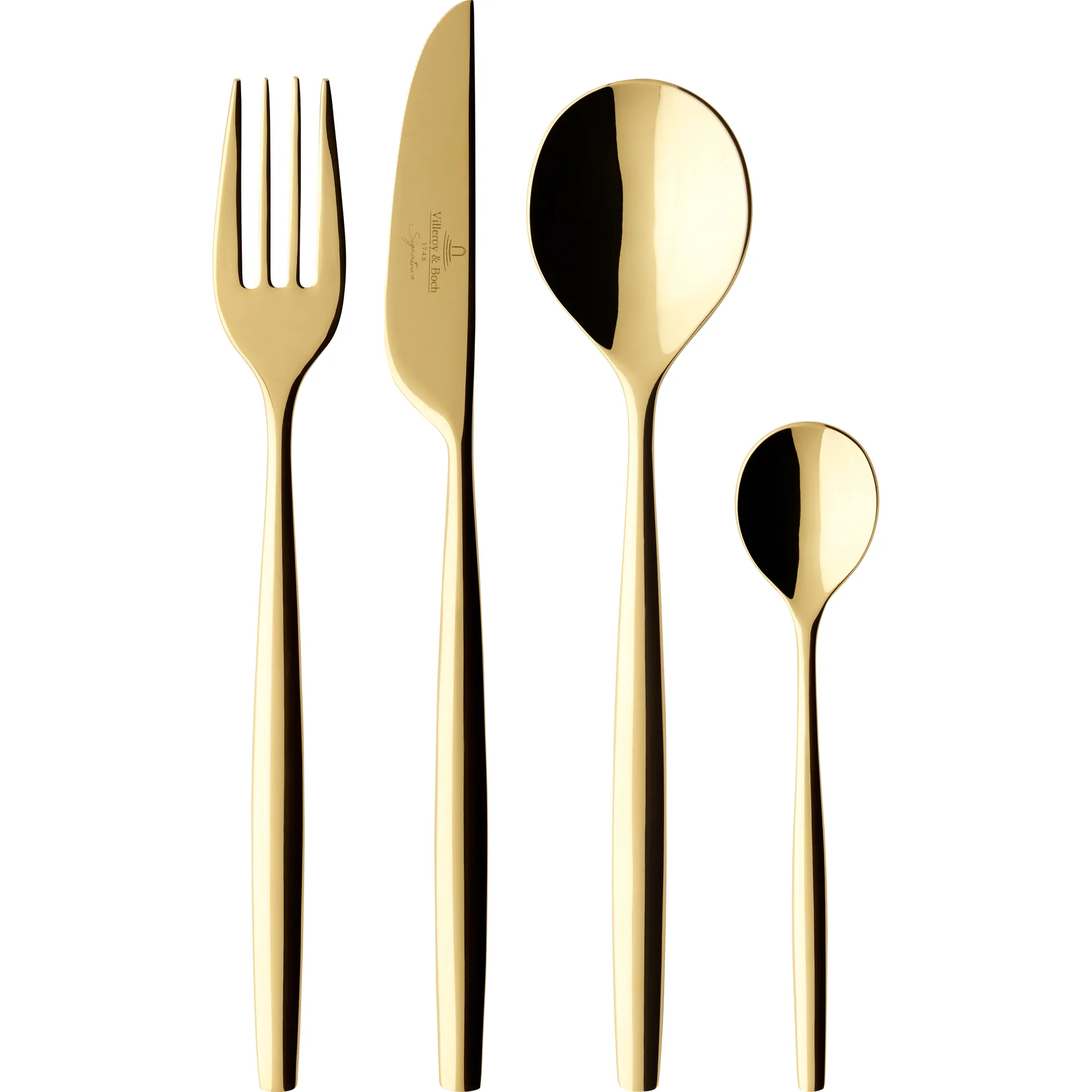 Metro Chic d'Or bestekset 24-delig, Goud Villeroy & Boch