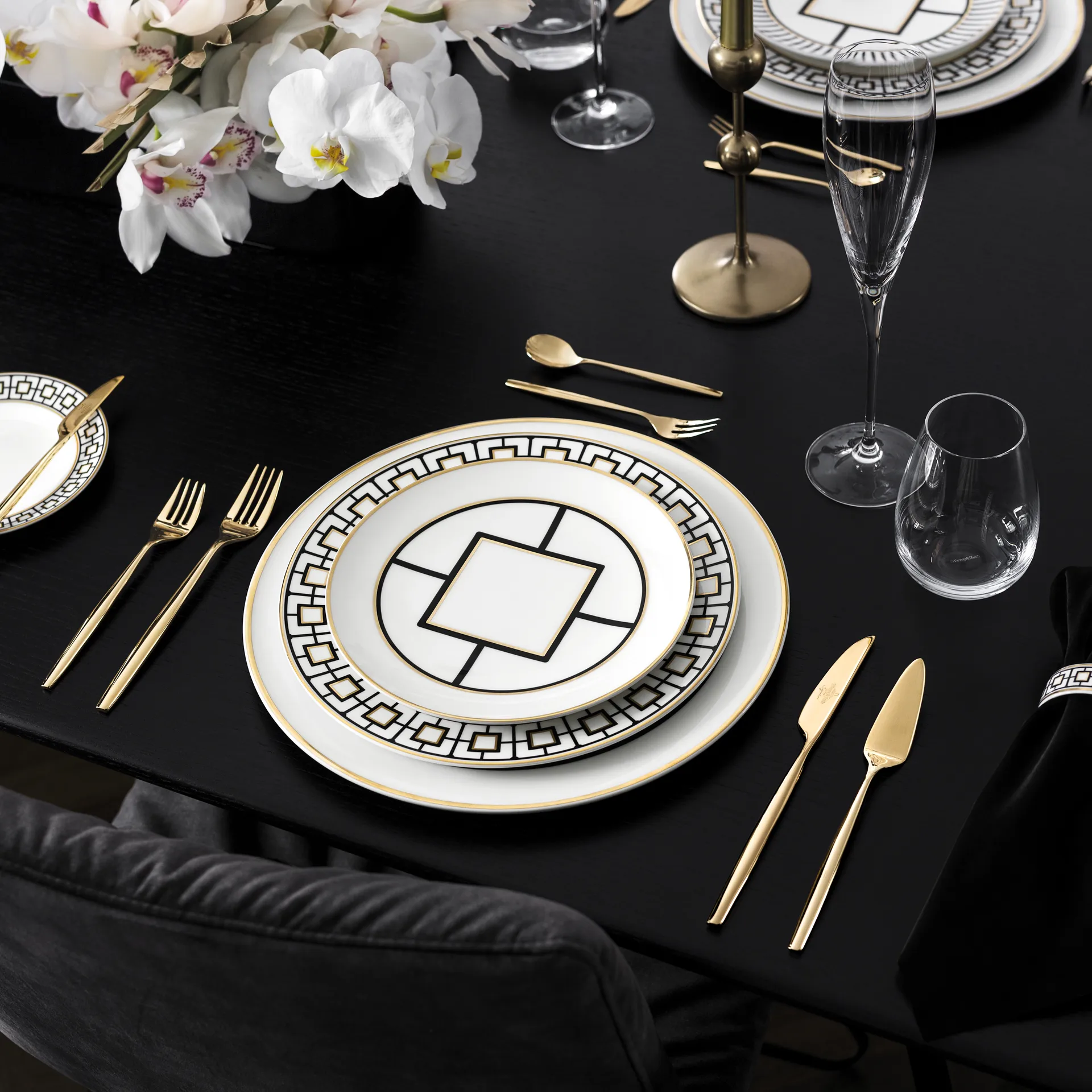 Metro Chic d'Or bestekset 24-delig, Goud Villeroy & Boch