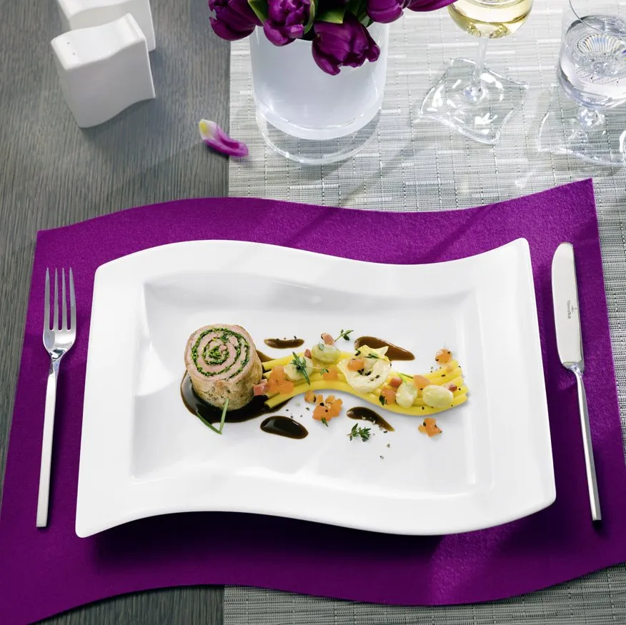 New Wave bord rechthoek, 33 x 24 cm. Villeroy & Boch