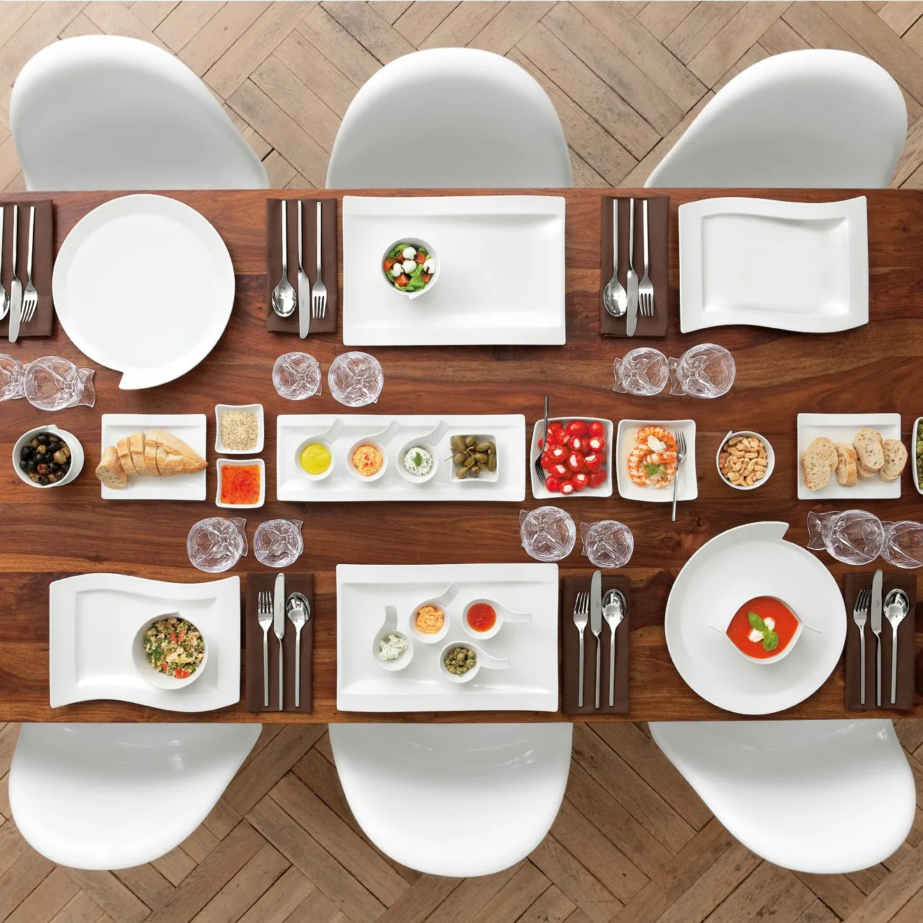 New Wave bord rechthoek, 33 x 24 cm. Villeroy & Boch