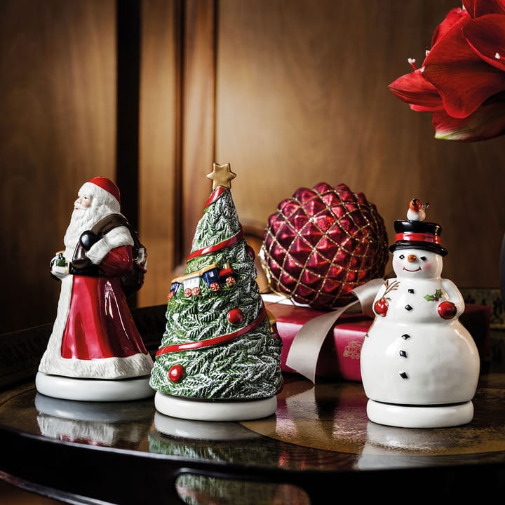 Nostalgic Melody muziekdoos sneeuwpop, Wit Villeroy & Boch