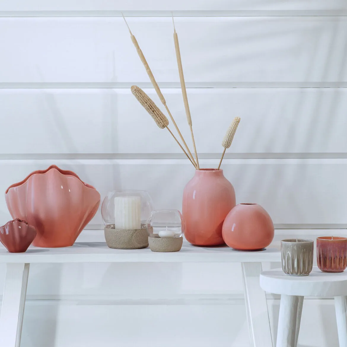 Perlemor kaarsenhouder Ø11 cm, Beige Villeroy & Boch