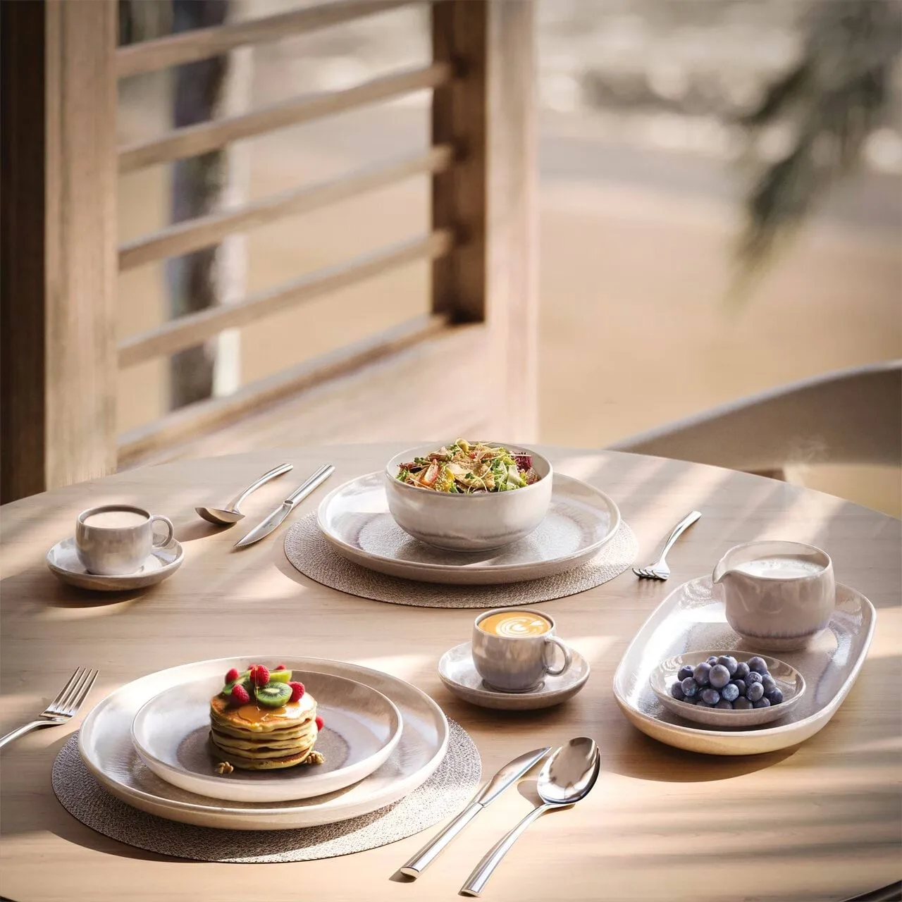 Perlemor Sand serveerschaal, Beige, 34x20 cm Villeroy & Boch