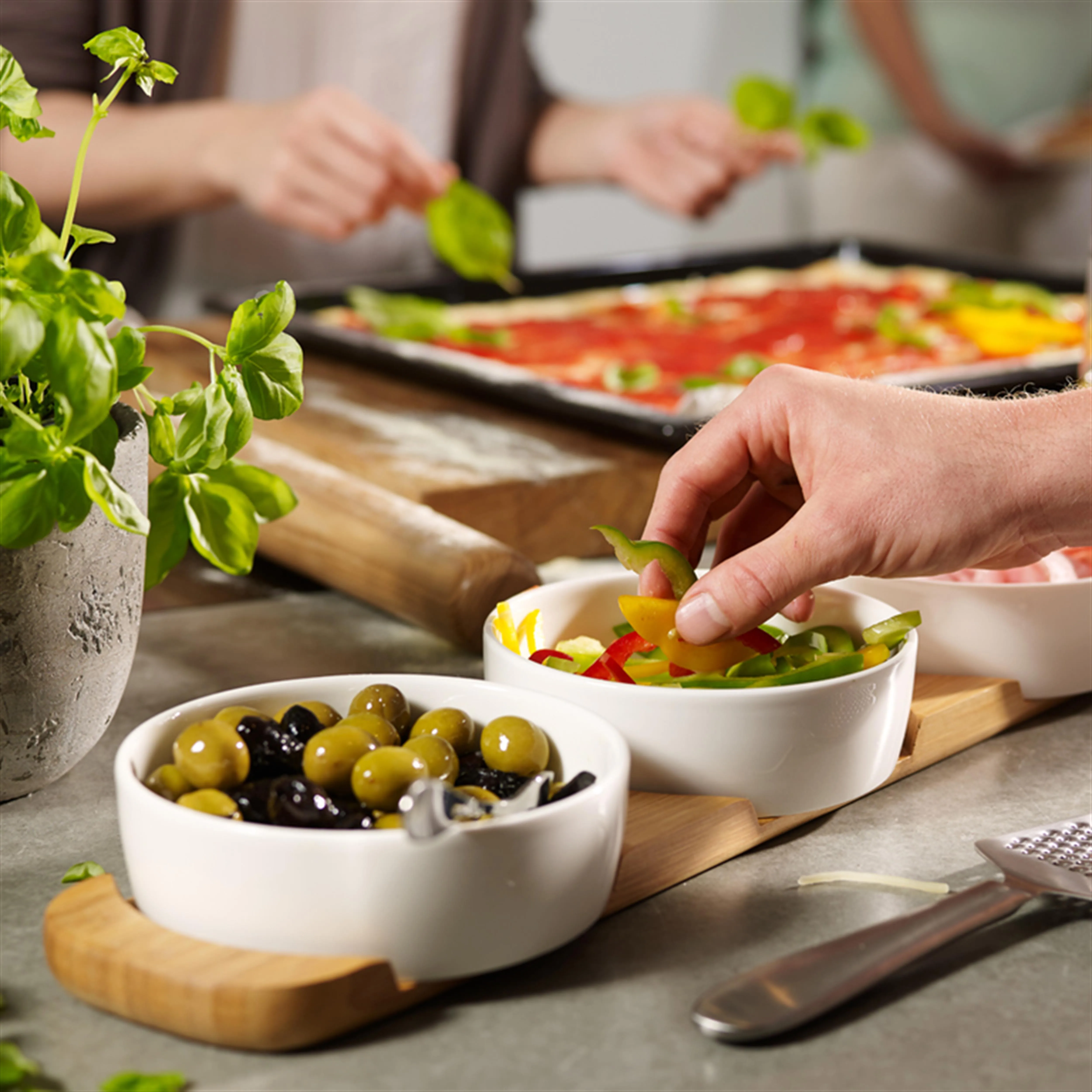 Pizza Passion serveerschaal 4-delig van Villeroy & Boch