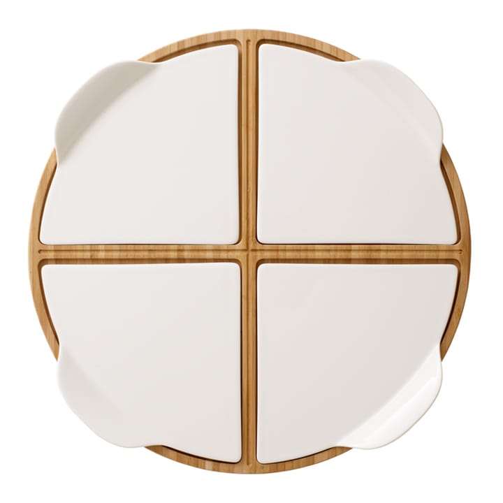 Pizza Passion serveerschaal bamboe - rond - 5-delig - Villeroy & Boch