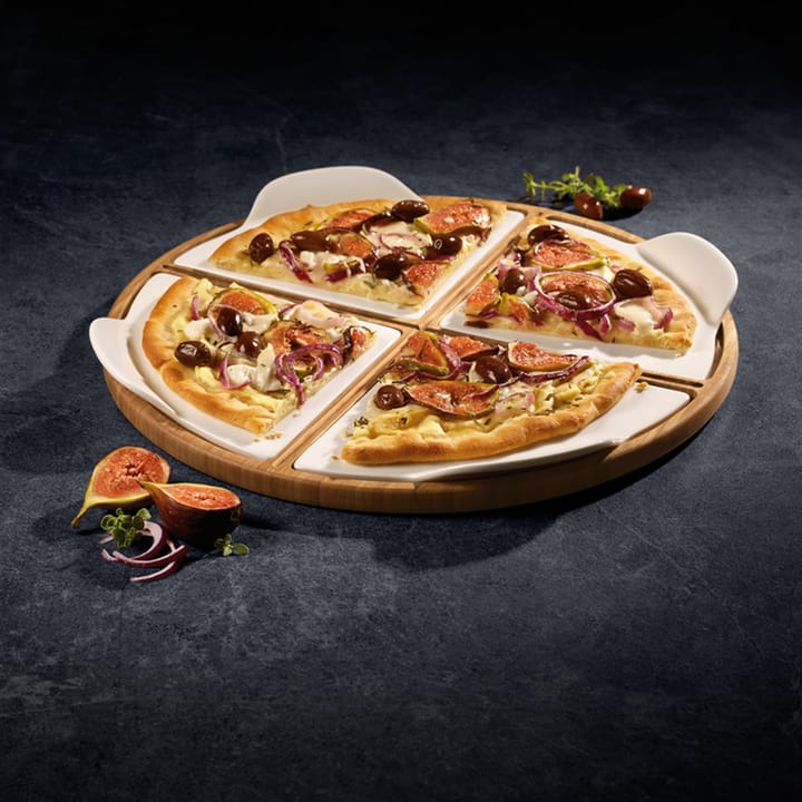 Pizza Passion serveerschaal bamboe - rond - 5-delig - Villeroy & Boch