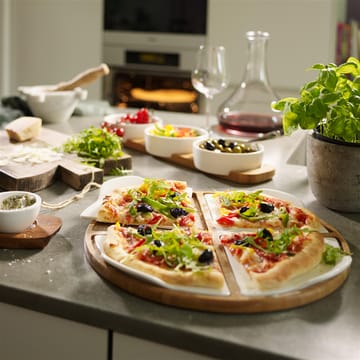 Pizza Passion serveerschaal bamboe - rond - 5-delig - Villeroy & Boch