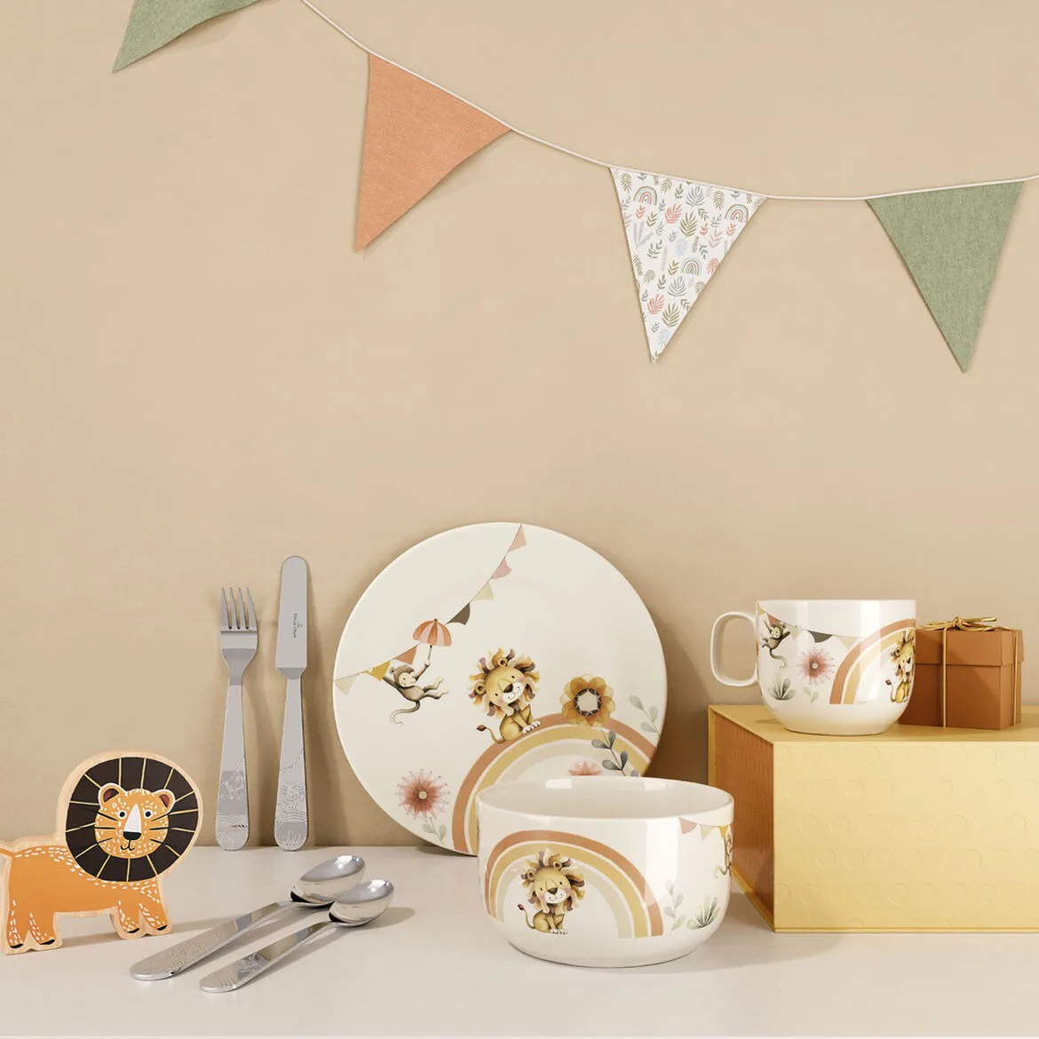 Roar like a Lion kinderservies, 7-delig Villeroy & Boch