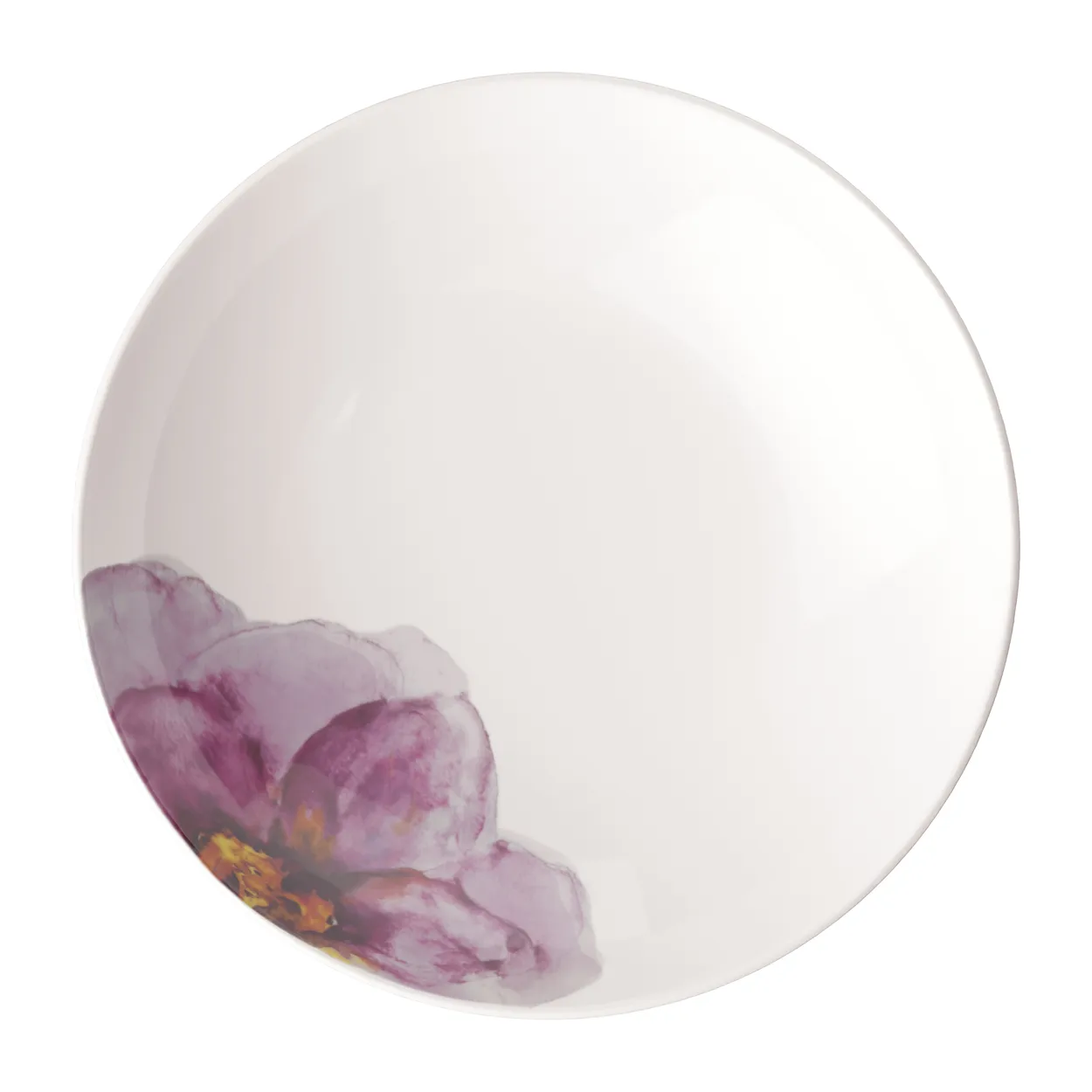 Villeroy & Boch Rose Garden pastabord Ø24 cm Wit-rood