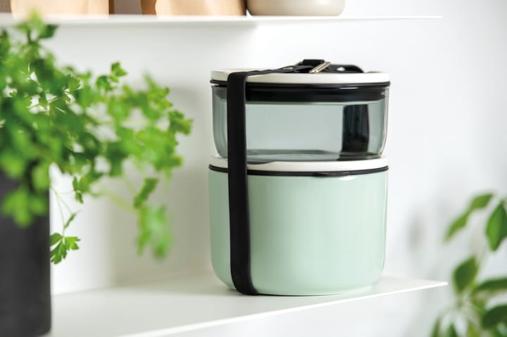 To Go & To Stay lunchbox rond set, Groen-wit-transparant Villeroy & Boch