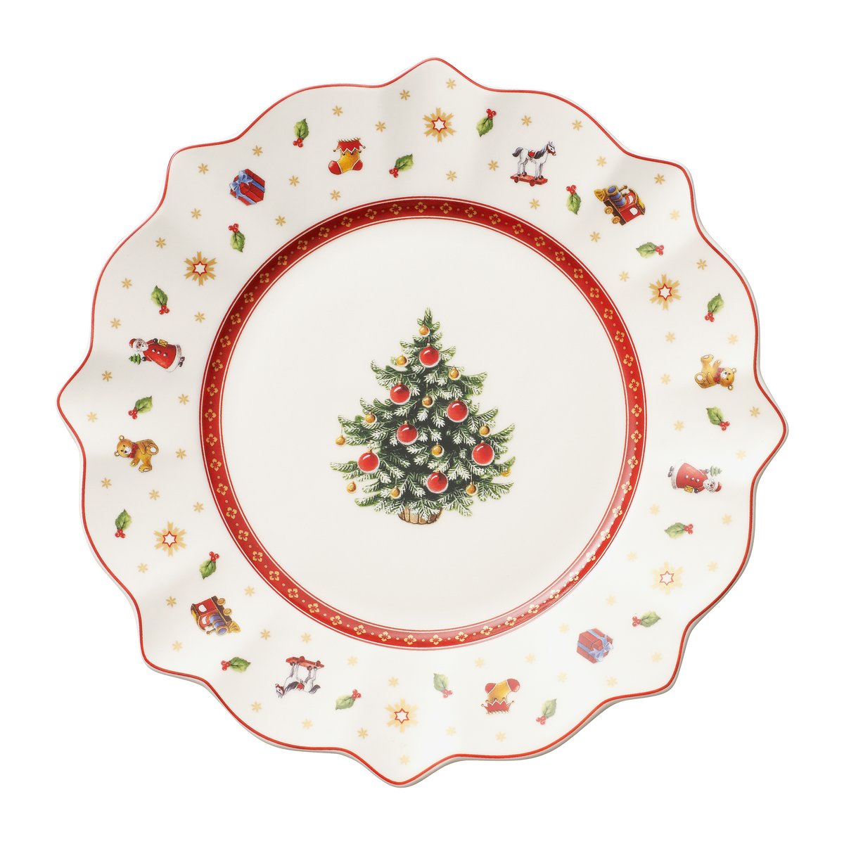 Villeroy & Boch Toy's Delight bord Ø24 cm Wit-rood
