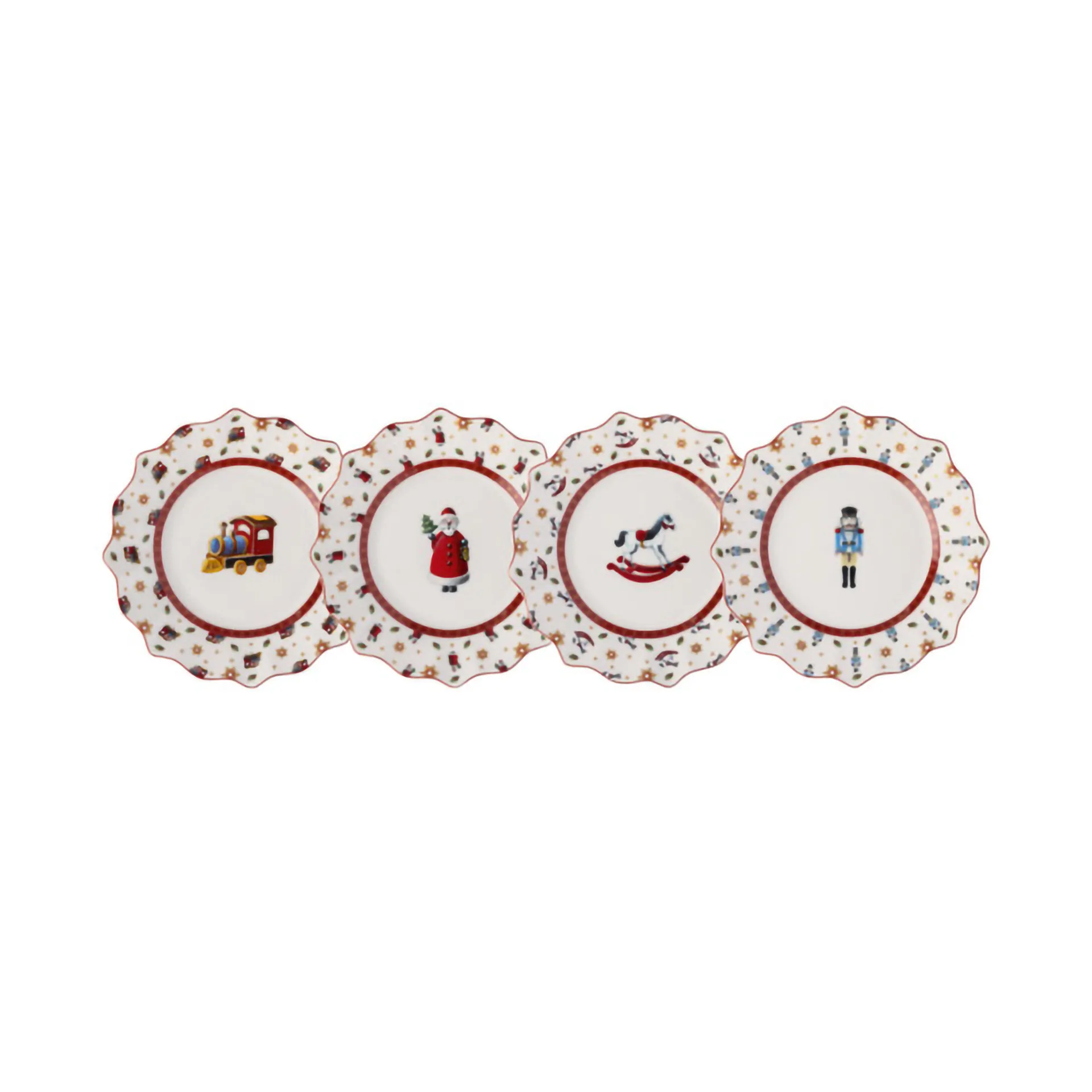 Toy's Delight bord 4 delen, Wit-rood Villeroy & Boch