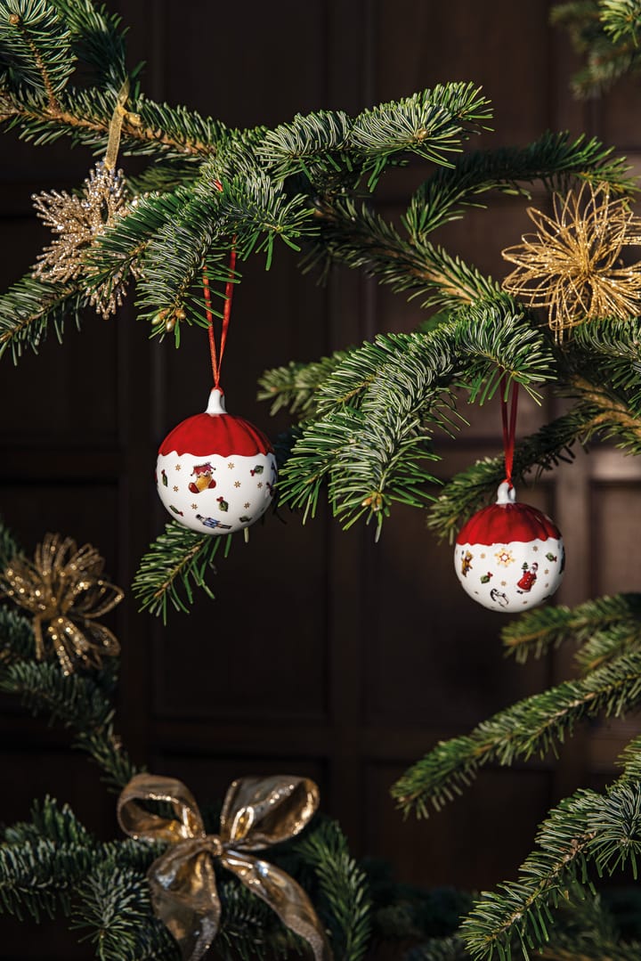Toy's Delight Decoration kerstbal Ø6 cm, Wit-rood Villeroy & Boch