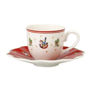 Toy's Delight espressokopje met schotel - Wit-rood - Villeroy & Boch