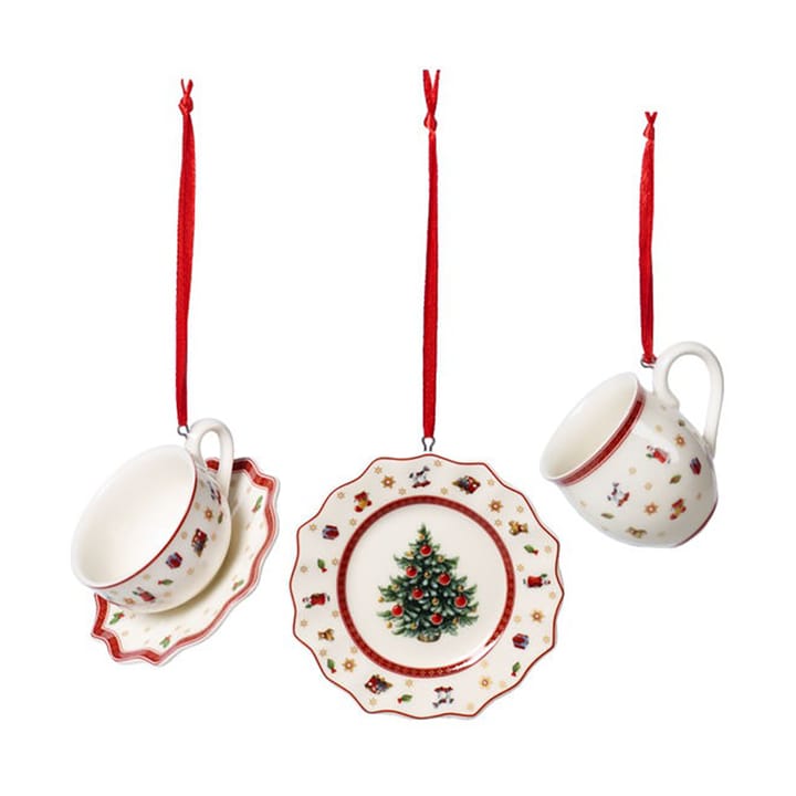 Toy's Delight kerstboomhanger serviesset 3-delig - Wit - Villeroy & Boch