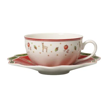 Toy's Delight kop met schotel 30 cl - Wit-rood - Villeroy & Boch