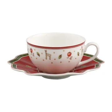 Toy's Delight kop met schotel 30 cl - Wit-rood - Villeroy & Boch