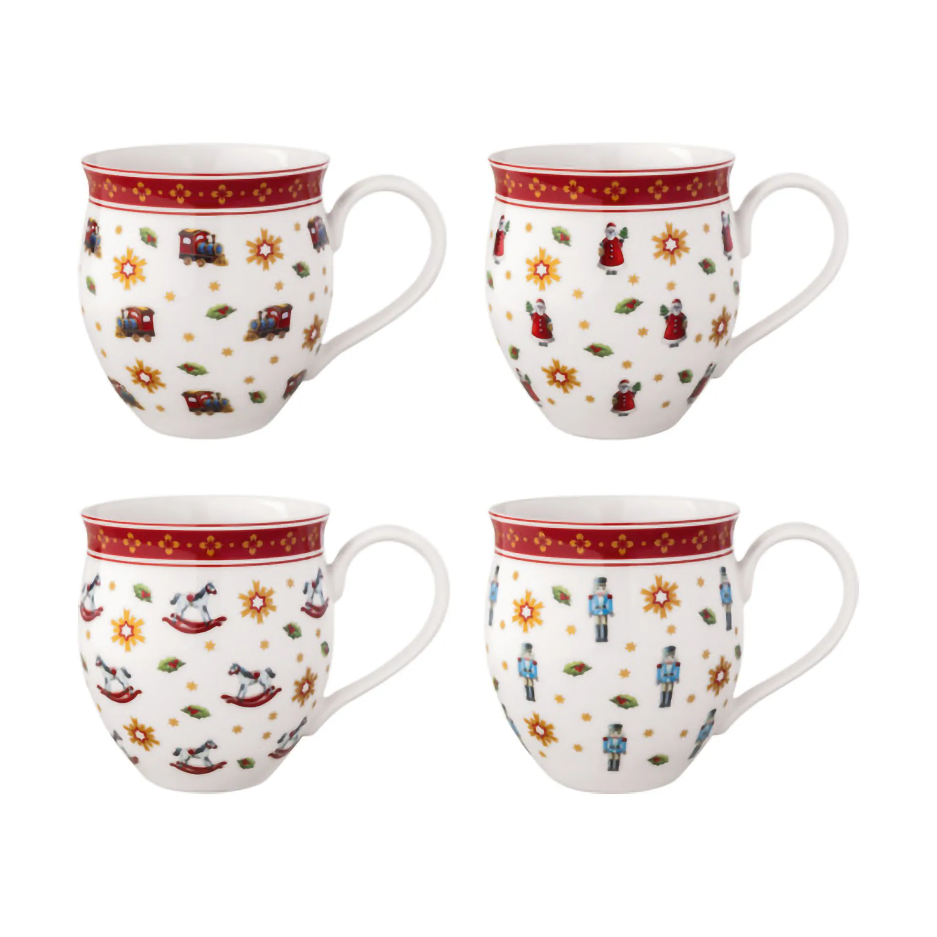 Toy's Delight kopje 4 delen, Wit-rood Villeroy & Boch