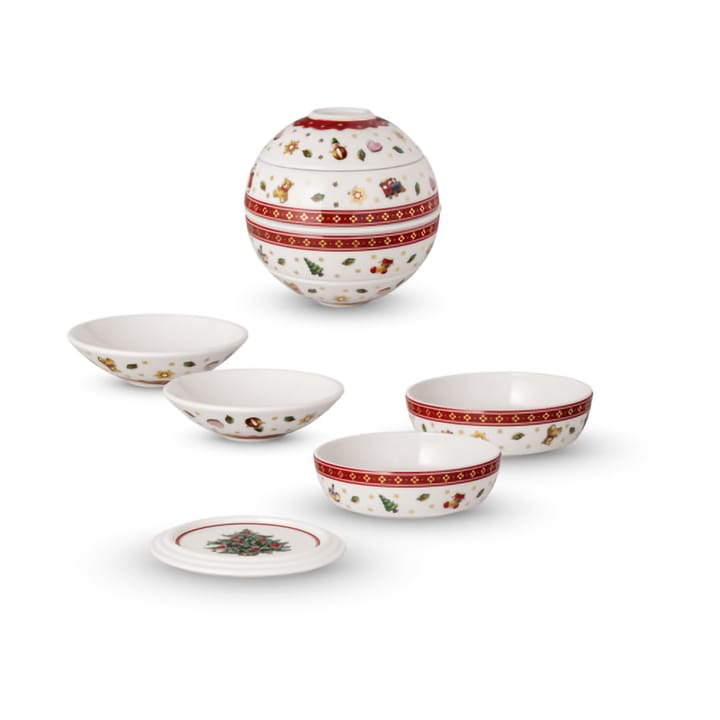 Toy's Delight La petite Boule 5-delig, Wit-rood Villeroy & Boch