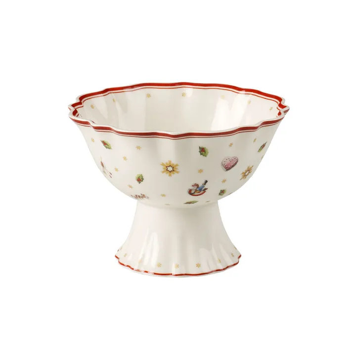 Toy’s Delight schaal op voet 33 cl - Wit-rood - Villeroy & Boch