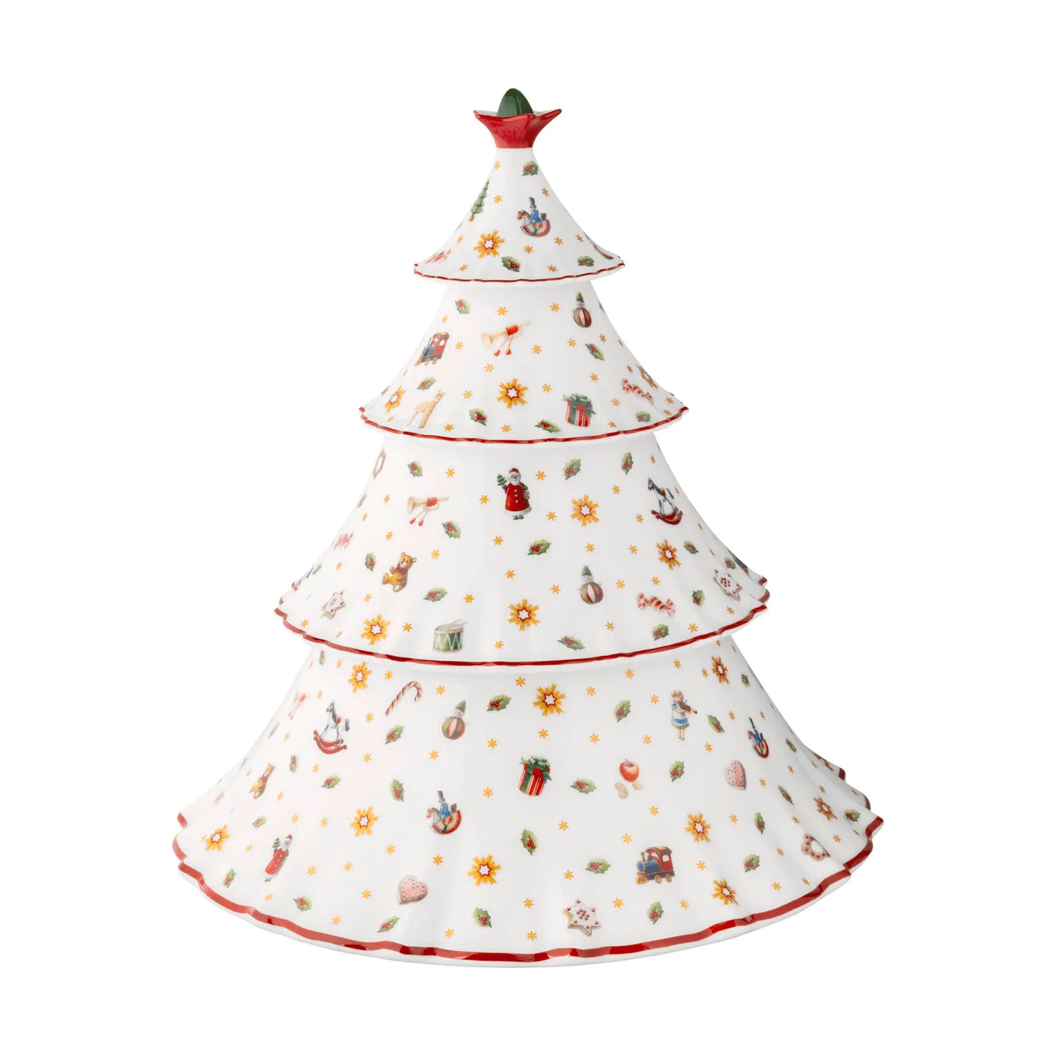 Toy's Delight voorraadpot hout, Wit-rood, 4 delen Villeroy & Boch