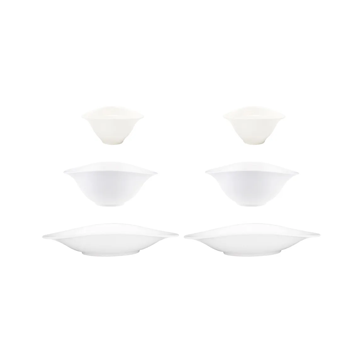 Vapiano trio schalen 6-pack, wit Villeroy & Boch