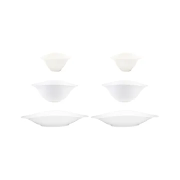 Vapiano trio schalen 6-pack - wit - Villeroy & Boch