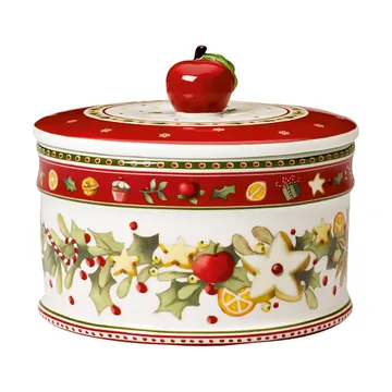Winter Bakery koekjestrommel M 0,55 L - Wit-rood - Villeroy & Boch