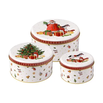 Winter Collage Accessoires koekjestrommel 3-pack - Wit - Villeroy & Boch