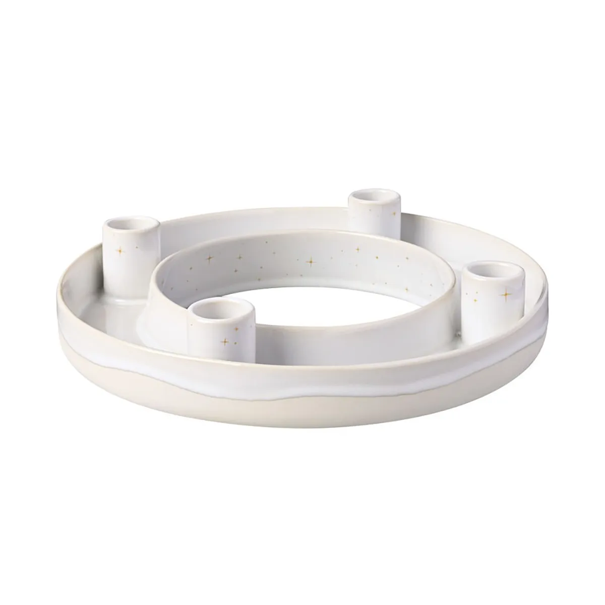 Winter Glow adventskandelaar Ø26 cm, Wit-beige Villeroy & Boch