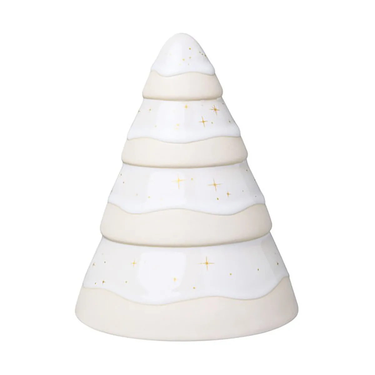 Winter Glow decoratie kerstboom 14 cm, Wit-beige Villeroy & Boch