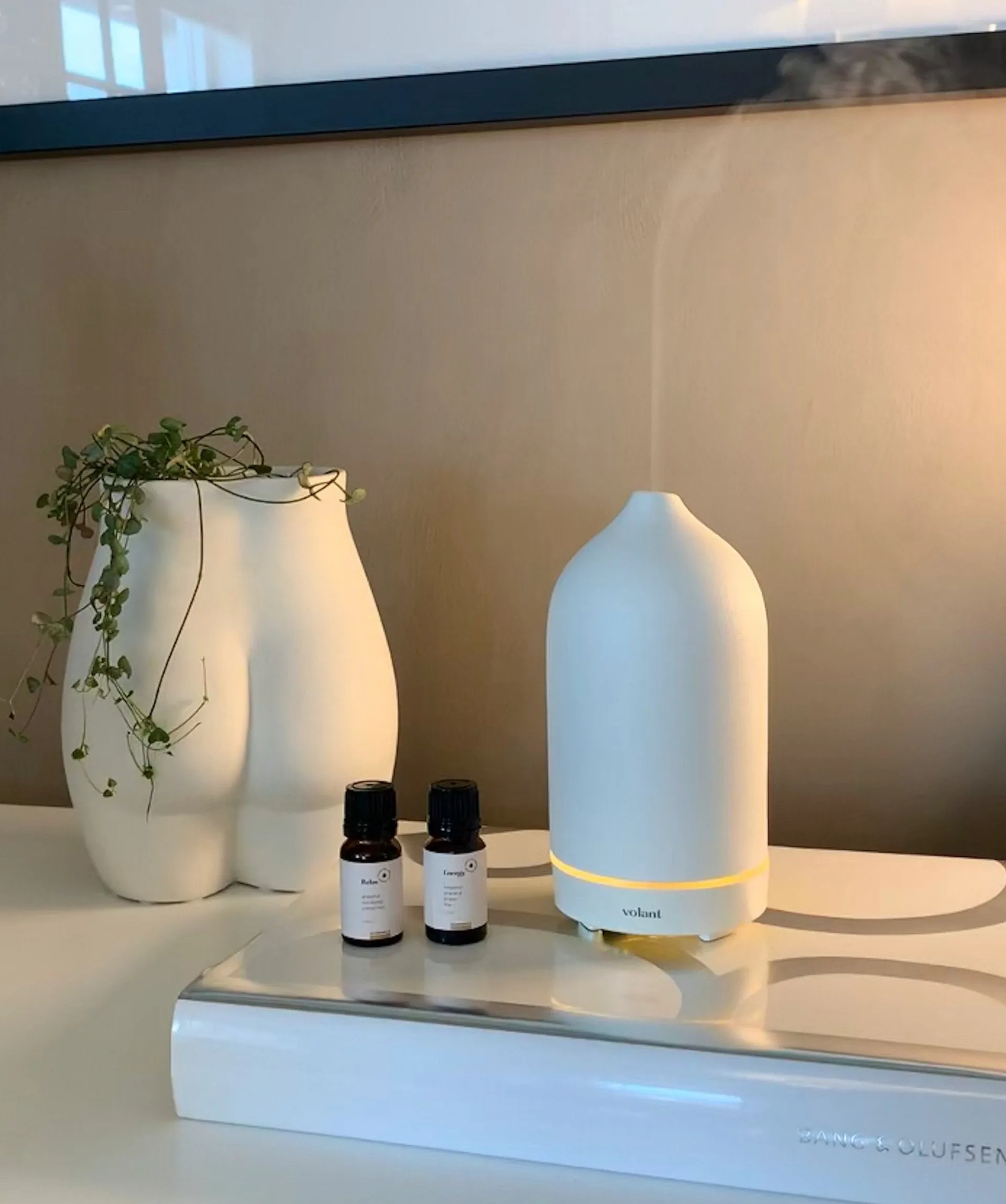 Stenen diffuser 10 cl, Wit Volant