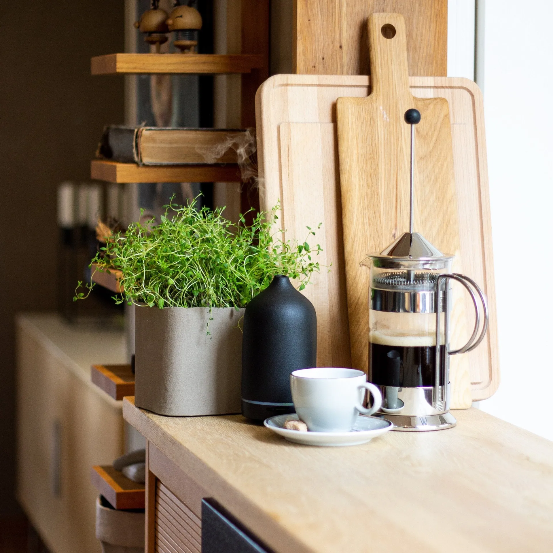 Stenen diffuser 10 cl, Zwart Volant