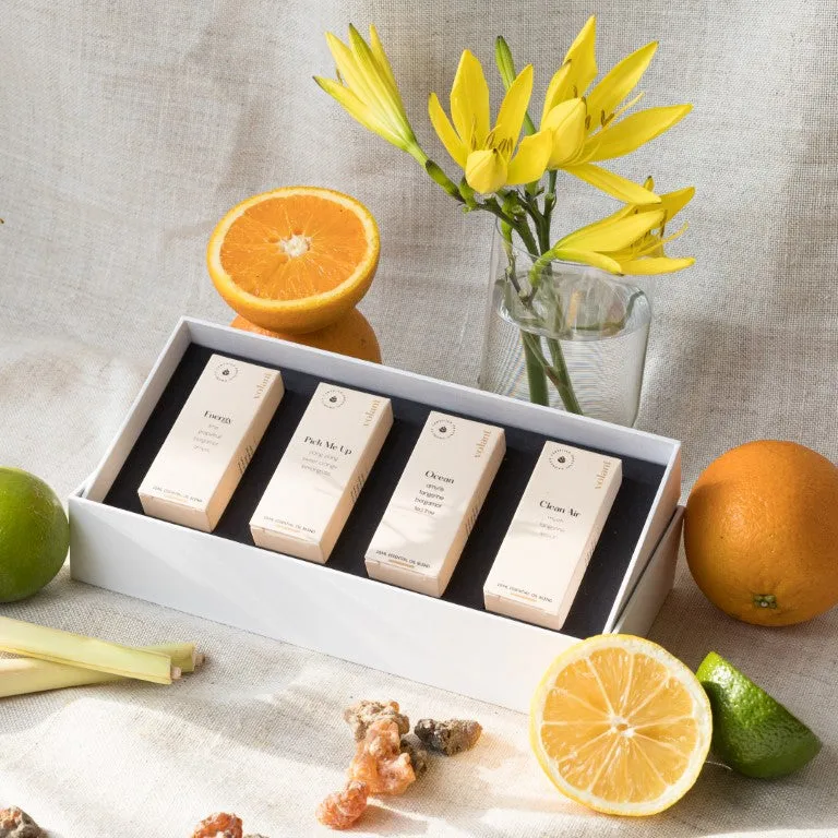 The energising set etherische oliën, 4 geuren Volant