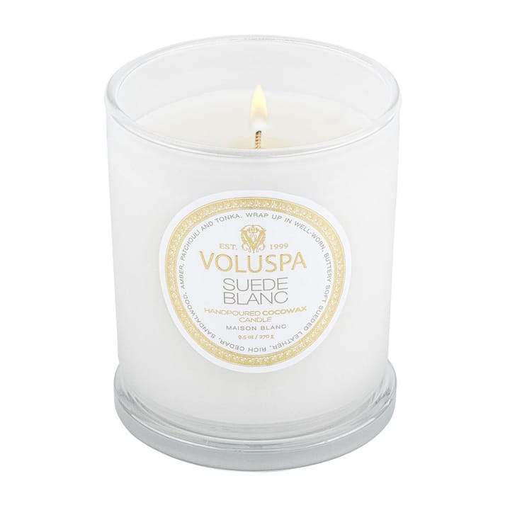 Classic Maison Blanc geurkaars 60 uur, Suede Blanc Voluspa