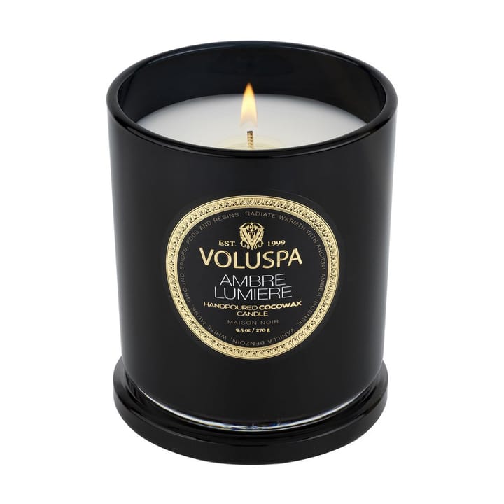 Classic Maison Noir geurkaars 60 uur, Ambre Lumiere Voluspa