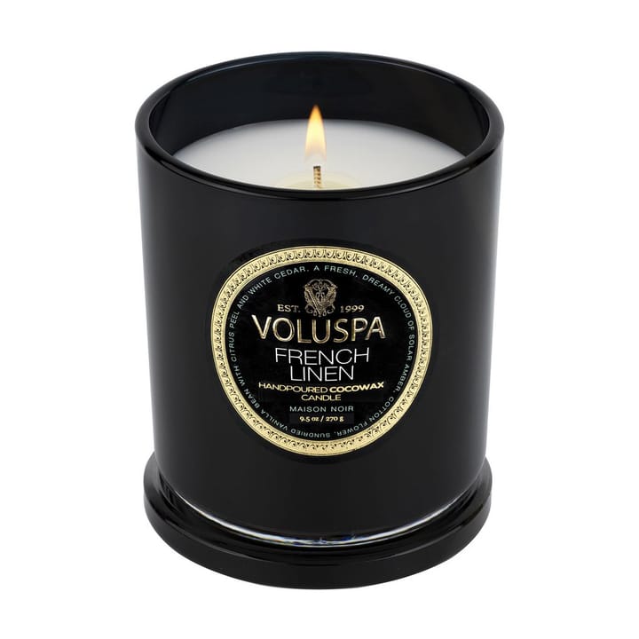 Classic Maison Noir geurkaars 60 uur, French Linen Voluspa
